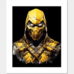 Scorpion Mortal Kombat Design Posters and Art